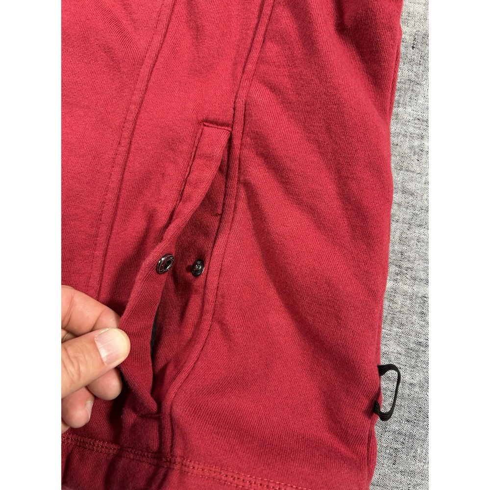 Harley Davidson Hoodie Womens Extra Large Red Zip-Up Sleeveless Snap Pockets - Picture 6 of 12